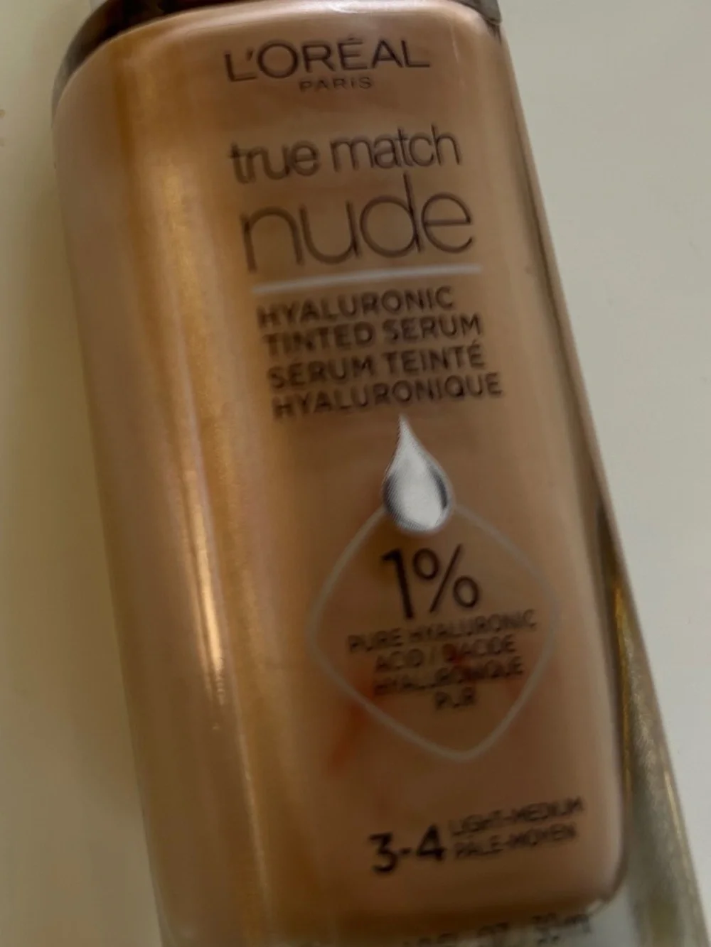 L'OREAL True Match Nude Tinted Hyaluronic Serum - Light/Medium NEW